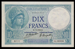 10 Francs 1925 Fay- F.06-09 SUP+ - 10 F 1916-1942 ''Minerve''
