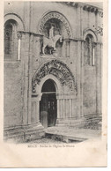 79 - Melle - Porche De L'Eglise St-Hilaire - Dos Divisé - Melle