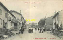 88 Golbey, Rue De Nancy, Habitants Qui Posent ..., Belle Carte Pas Courante écrite 1917 - Golbey