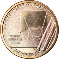Monnaie, États-Unis, Dollar, 2020, Denver, American Innovation - Connecticut - Herdenking