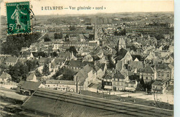 étampes * Vue Générale Nord De La Ville * La Gare * Ligne Chemin De Fer - Etampes