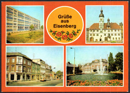 F7938 - TOP Eisenberg - Georg Kunze Oberschule Springbrunnen Rathaus - Bild Und Heimat Reichenbach - Eisenberg