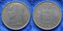 BELGIUM - 5 Francs 1950 Flemish KM# 135.1 Leopold III (1934-1950) - Edelweiss Coins - 5 Francs