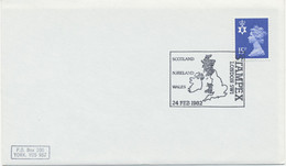 GB SPECIAL EVENT POSTMARK STAMPEX LONDON SW1 - SCOTLAND N.IRELAND WALES 24 FEB 1982 - Marcofilie