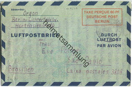 LF 2 A I - Gelaufen Am 10.12.1949 Von Berlin-Lichterfelde Nach Sao Paulo (Brasilien) - Postcards - Used