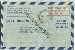 LF 1 I - Gelaufen Am 4.8.1948 Von Berlin-Charlottenburg Nach Minneapolis (USA) - Postkarten - Gebraucht