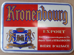 Plaque En Tôle  KRONENBOURG - Other & Unclassified