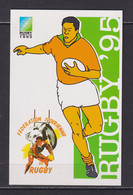 SOUTH AFRICA - 1995 Rugby World Cup Ivory Coast Pre-Paid Postcard  As Scans - Cartas & Documentos