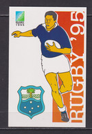 SOUTH AFRICA - 1995 Rugby World Cup Western Samoa Pre-Paid Postcard  As Scans - Covers & Documents