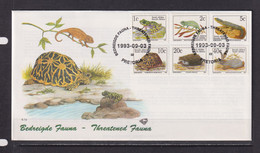 SOUTH AFRICA - 1993 Endangered Species FDC X 3  As Scans - Lettres & Documents