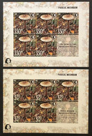 Finland Russia 2021 Parasol Mushroom A Delicacy Of Gastronomy Peterspost Imperforated Limited Edition Set Of 2 Sheetlets - Hojas Bloque