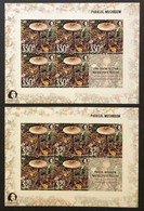 Finland Russia 2021 Parasol Mushroom A Delicacy Of Gastronomy Peterspost Imperforated Limited Edition Set Of 2 Sheetlets - Nuevos