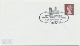 GB SPECIAL EVENT POSTMARK Official Opening Of PHILATELIC COUNTER 17 June 1981 CANTERBURY Kent - Marcofilie