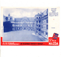 BUVARD PILE MAZDA - CHATEAU DE BLOIS LOIR ET CHER - Piles