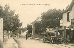 St Brévin Les Pins * La Route De Mindin * Automobile Voiture Ancienne Camionnette * Hôtel Café De L'océan - Saint-Brevin-les-Pins