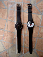 2 Montres Publicitaires Type "Swatch" (années '80) - Folio Junior, ARC Computers - Orologi Pubblicitari