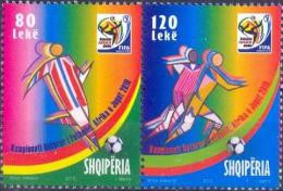 AL 2010- FIFA CUP AFRICA, ALBANIA, 1 X 2v, MNH - 2010 – South Africa