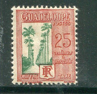 GUADELOUPE- Taxe Y&T N°31- Neuf Avec Charnière * - Strafport