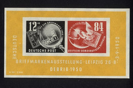 DDR, Block 7 Postfrisch - DEBRIA 1950 - Unused Stamps