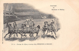 CIRQUE- BARNUM ET BAILEY- SOUVENIR - COURSE DE CHARS ROMAINS CHEZ BARNUM ET BAILEY - Cirque
