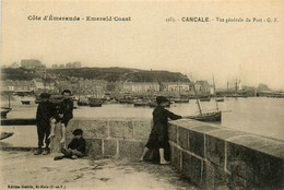 Cancale * Vue Générale Du Port * Enfants - Cancale