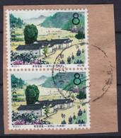 CHINA 1965, Pair 8 F. "Tachintsun", Cancelled PEKING. On Piece Of Envelope - Andere
