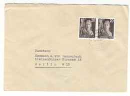 Liechtenstein - Lettre De 1955 - Oblit Vaduz - Exp Vers Berlin - - Briefe U. Dokumente