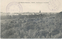 MAROC -SALE- CACHET MILITAIRE - Double Cercle ,Violet 36mm -CAMPAGNE DU MAROC /* 1910-1914 - Cartas & Documentos