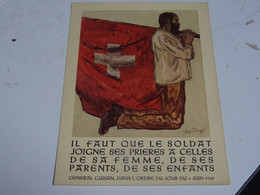 SUISSE Poste De Campagne CP Militaire Neuve 1940 - Franquicia