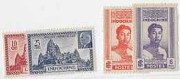 ⭐ Indochine - YT N° 222 Et 223 à 225 ** - Neuf Sans Charnière - 1941 ⭐ - Nuovi