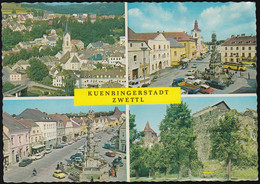 Austria - 3910 Zwettl - Alte Ansichten - Hauptplatz - Cars - Ford Anglia 123E - VW Käfer - Mercedes - Uvm. - Nice Stamp - Zwettl