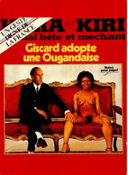 Politique * CP Satirique * GISCARD Adopte Une Ougandaise ! * HARA KIRI érotisme érotique Femme Nue Seins Nus Curiosa - Satirische