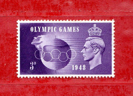 (Cl5)  Gran BRETAGNA **- 1948 - Olimpiadi Di LONDRA. Yvert. 242.  MNH** - Nuovi
