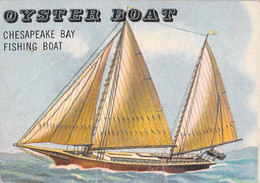 Trading Card - Chromo - Oyster Boat - Chesapeake Bay - Fishing Boat - 9.5x7cm - Sonstige