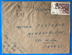 France N°763 Sur Enveloppe, TAD POSTE AUX ARMEES + Griffe SECTEUR 414 - (B3488) - 1921-1960: Modern Tijdperk