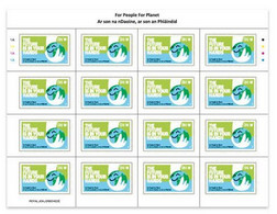 Ireland 2022 For People For Planet , Earth E Bike, Sustainable Development, Climate Change Challenge MNH Sheet (**) - Neufs