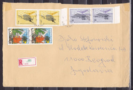 Hungary 199? Belgrade Yugoslavia Serbia Registered Cover - Storia Postale