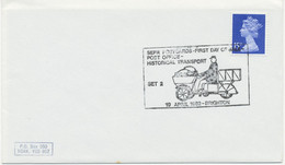 GB SPECIAL EVENT POSTMARK SEPR Postcards - First Day Of Sale - Post Office Historical Transport - SET 2 - 19 April 1982 - Autos