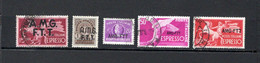Triestre   1947-52  .-   Y&T   Nº   1-5-10-11/12    Express - Airmail