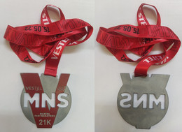 AC  - INTERNATIONAL VESTEL 2022  MANISA HALF MARATHON 21 K 15 MAY 2022 MEDALLION - Athletics