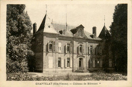 Chaptelat * Vue Sur Le Château De Blémont - Autres & Non Classés