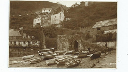 Devon Postcard Clovelly  Rp Harbour  Judges Posted 1936 - Clovelly