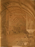 Mines * 2 Photos Albuminées Circa 1890/1900 * Mineurs Dans Une Mine - Bergbau