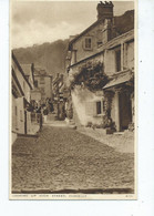 Devon Postcard Clovelly   Looking Up High Street  Unused Salmon Gravure Style - Clovelly