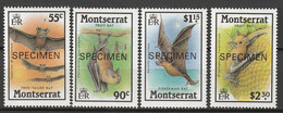 MONTSERRAT - SPECIMEN - N°665/8 ** (1988) Chauve-souris - Montserrat