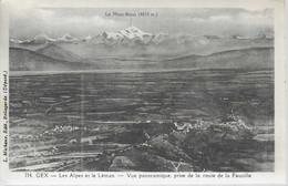 01 - Gex - Les Alpes Et Le Léman - Vue Panoramique - Gex