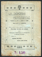 OPERETTA DEL 1919 DI YAMBO (ENRICO NOVELLI) - LA SIGNORINA MEFISTOFELE - FANTASIA IN 3 ATTI E 4 QUADRI (STAMP198) - Musik