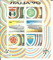 1990 - Italia '90 - Coppa Del Mondo Di Calcio - Foglietto - Nuovo - Blocs-feuillets