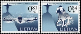 Lithuania 2016 XXXI Olympic Games In Rio De Janeiro. Set Of 2 Stamps Mint - Eté 2016: Rio De Janeiro