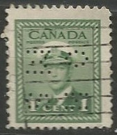 CANADA / PERFORE N° 205 OBLITERE - Perforadas